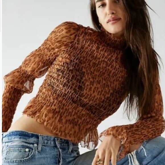 Free People - Size M Long Sleeve Blouse - Picture 1 of 11